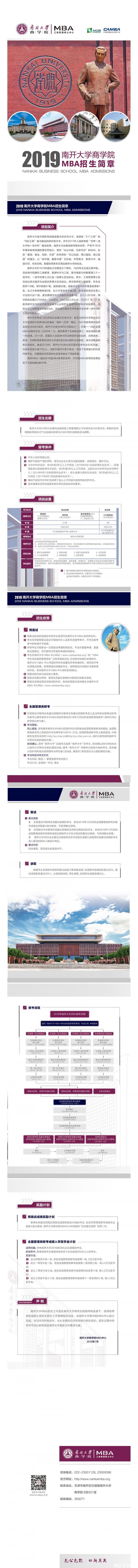 南开大学2019年MBA招生简章