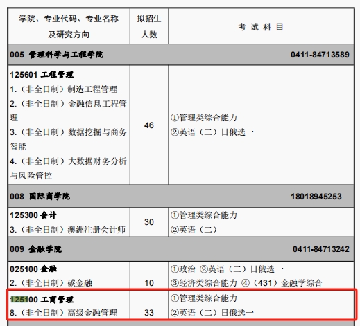 东北财经大学2024年MBA招生简章