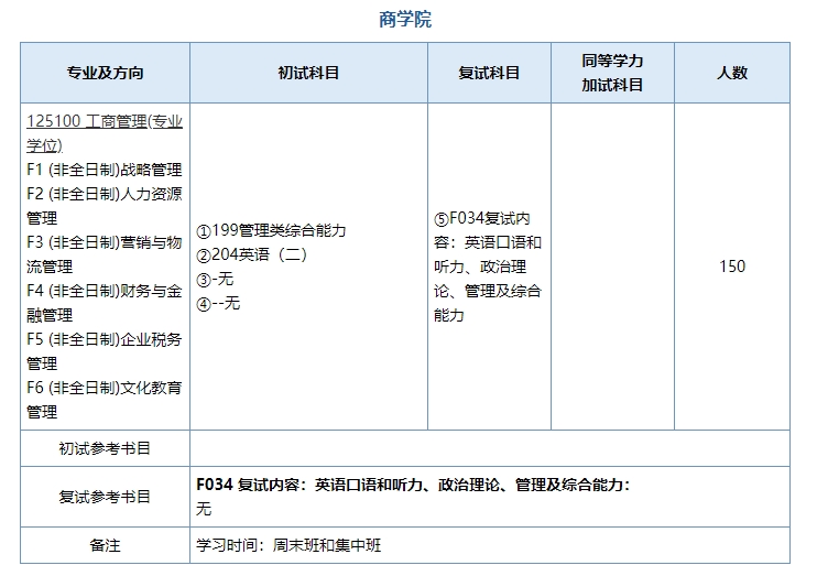 南京师范大学商学院2024年MBA招生简章