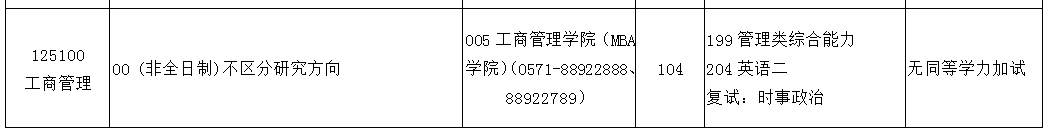 浙江财经大学2024年工商管理硕士MBA招生简章