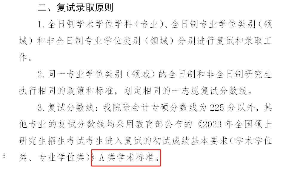 黑龙江大学2023年MBA复试分数线